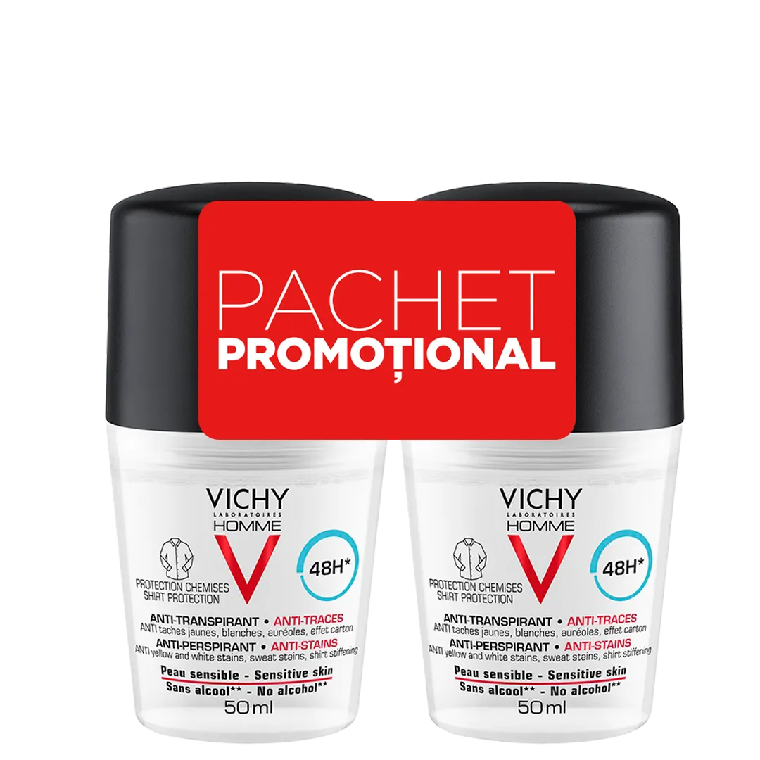 VICHY Homme Deo Roll-on bipack 48h x 50ml