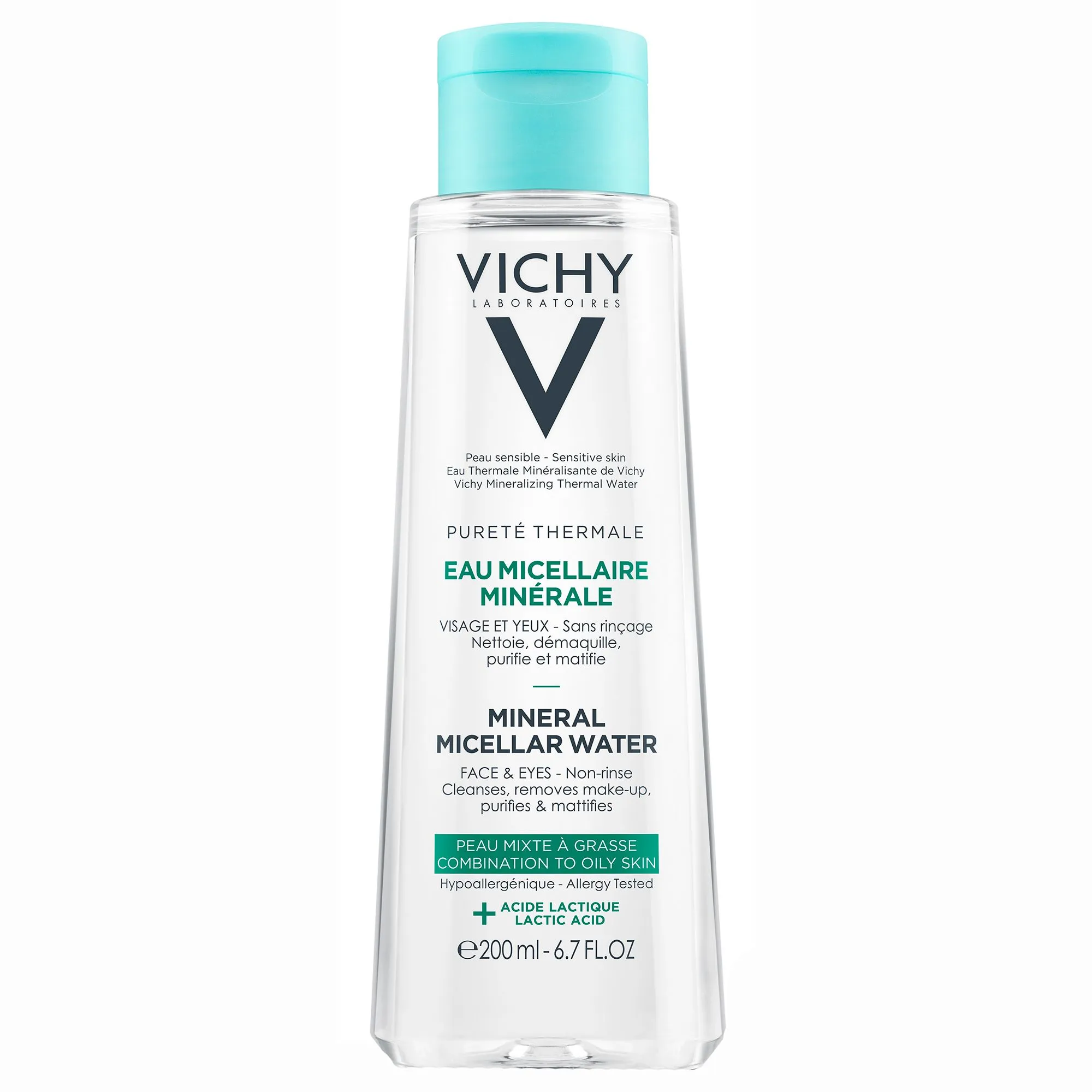 VICHY Purete Thermale Apa micelara ten mixt-gras x 200ml