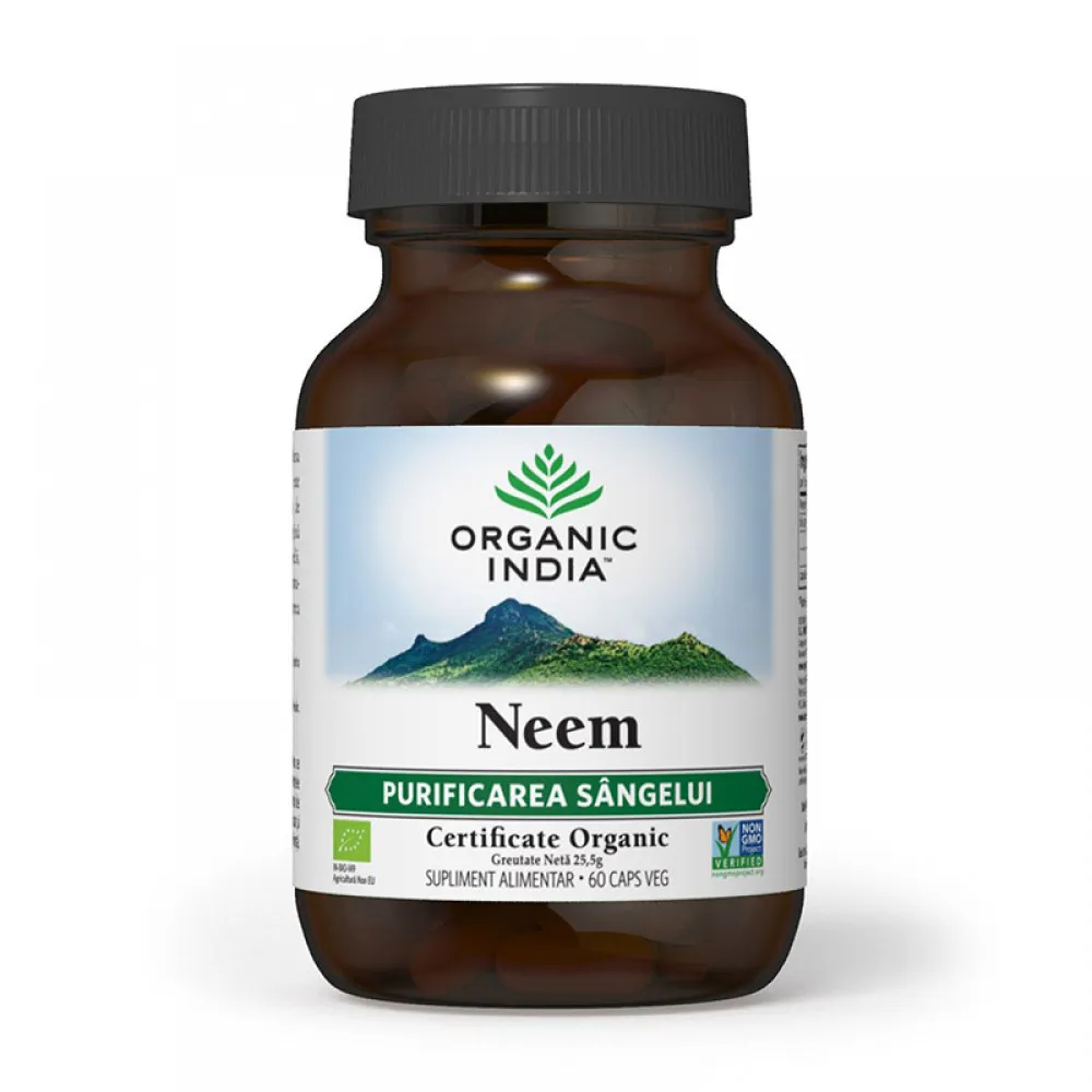 Neem - antibiotic natural (60 capsule), Organic India