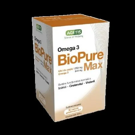 BioPure Max Omega3, 30 capsule, Agetis