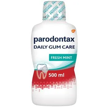 Apa de gura fara alcool Daily Gum Care Fresh Mint, 500ml, Parodontax