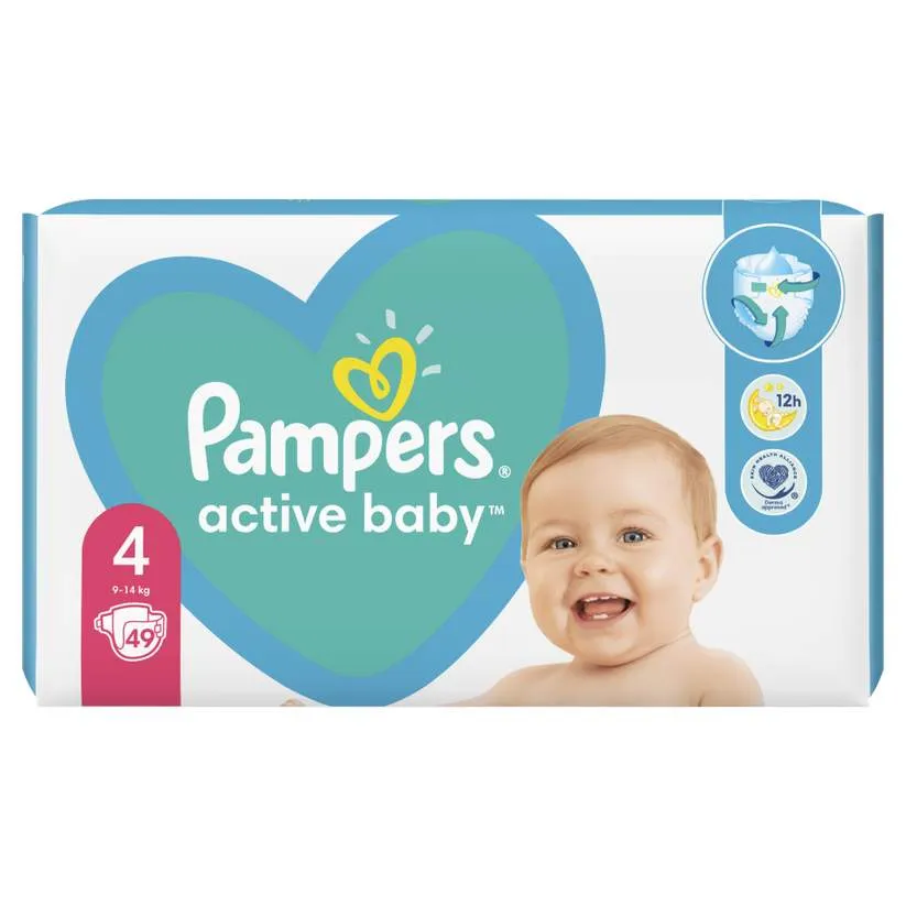 PAMPERS ACTIVE BABY 9-14KG 49 BUCATI MARIMEA 4