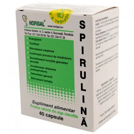 Spirulina 500mg x 40 comprimate