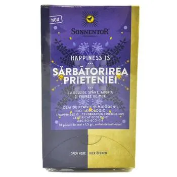 Ceai Bio Happiness Is - Sarbatorirea prieteniei, 18 plicuri, Sonnentor