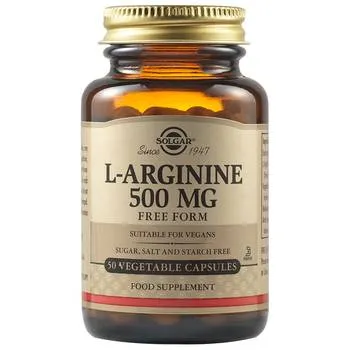 L-Arginina 500mg, 50 capsule, Solgar