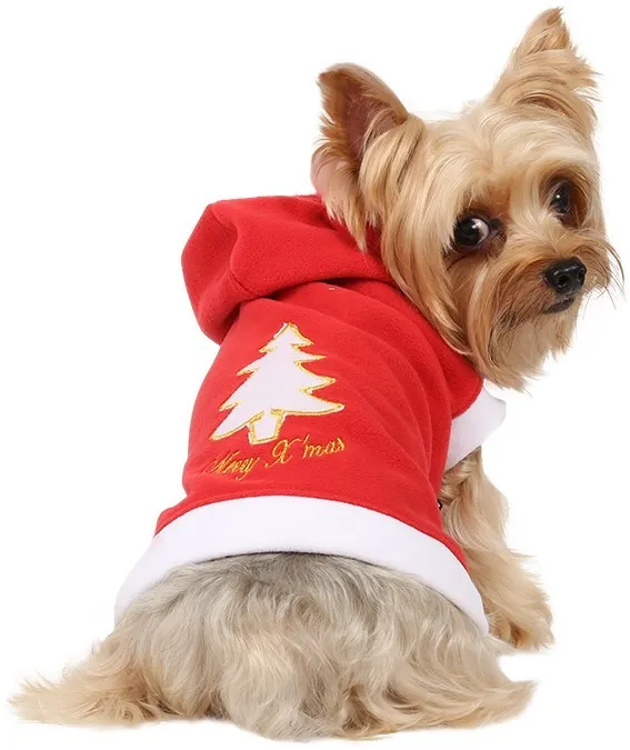 Hanorac fleece cu gluga - Merry X'mas - Doggydolly - ST003