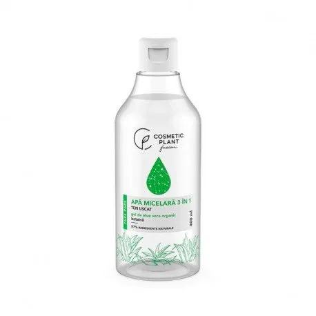 Cosmetic Plant Apa micelara 3 în 1 cu gel de aloe vera, 400ml