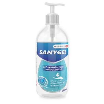 Gel dezinfectant pentru maini Sanygel, 500ml, Antibiotice