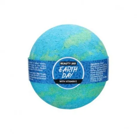 Beauty Jar Bila de baie efervescenta cu vitamina E, Earth Day, 150 g