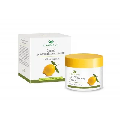 Cosmetic Plant Crema pentru albirea tenului cu extract de lamaie si papadie 50 ml