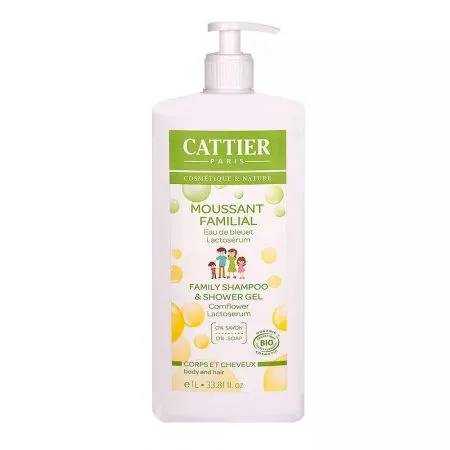 Spuma de curatare Bio corp si par pentru toata familia, 1L, Cattier
