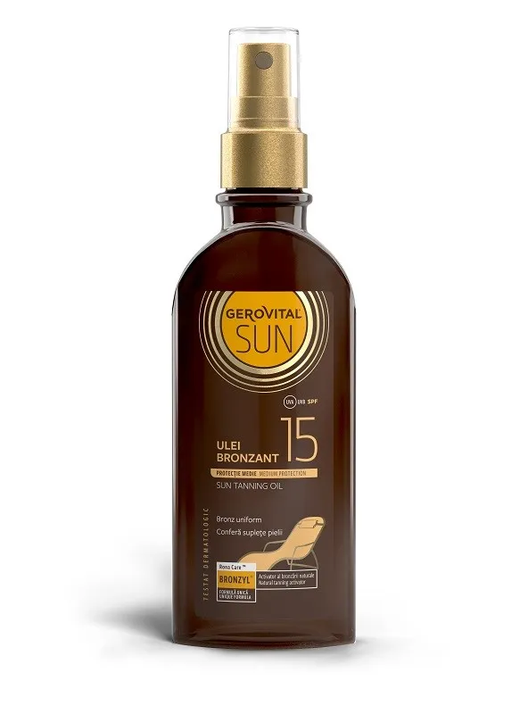 GEROVITAL SUN ULEI BRONZANT SPF15 150ML