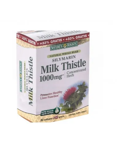 NATURE'S BOUNTY SILIMARINA 1000MG X 30+10 CAPSULE MOI GRATIS