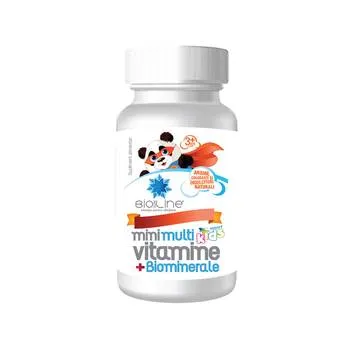 Mini Multivitamine + Biominerale pentru copii, 30 comprimate, BioSunLine