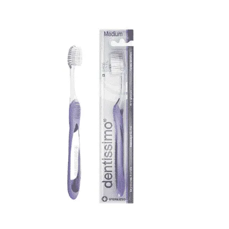 Dentissimo periuta de dinti Medium Antiplaque Action lilac