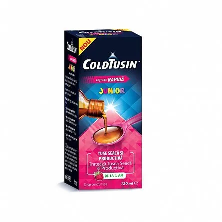 COLDTUSIN JUNIOR SIROP X 120 ML   OMEGA PHARMA