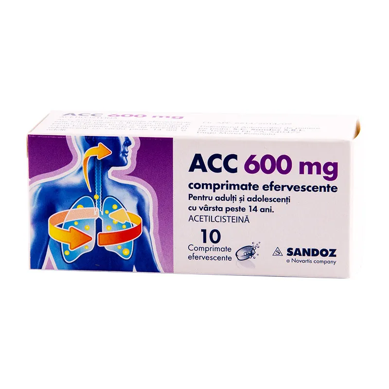 ACC 600 mg, 10 comprimate, Sandoz