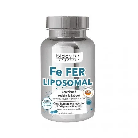 Fe Fer Lipozomal, 30 capsule, Biocyte