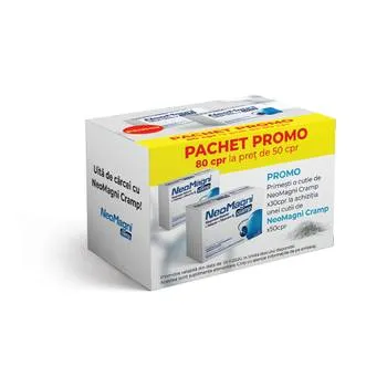 Pachet NeoMagni cramp, 50 comprimate + 30 comprimate Gratuit, Aflofarm