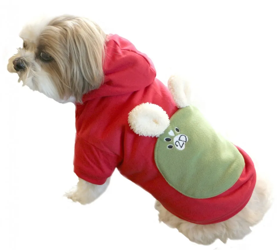 Hanorac cu gluga - rosu - Doggydolly - W363