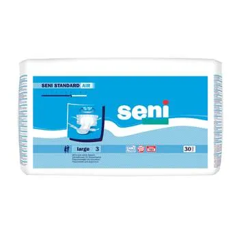 Scutece pentru adulti Standard Air Large, 30 bucati, Seni