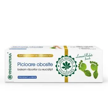 Balsam racoritor cu eucalipt pentru picioare obosite, 75ml, VivaNatura