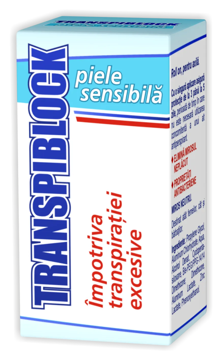 Zdrovit Transpiblock piele sensibila x 25ml