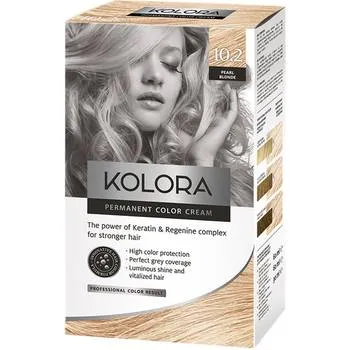 Vopsea de par Kolora 10.2 Pearl Blonde, 50ml, Aroma