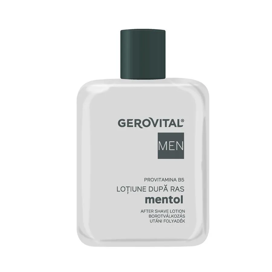 Lotiune dupa ras cu Mentol, 100 ml, Gerovital Men 342
