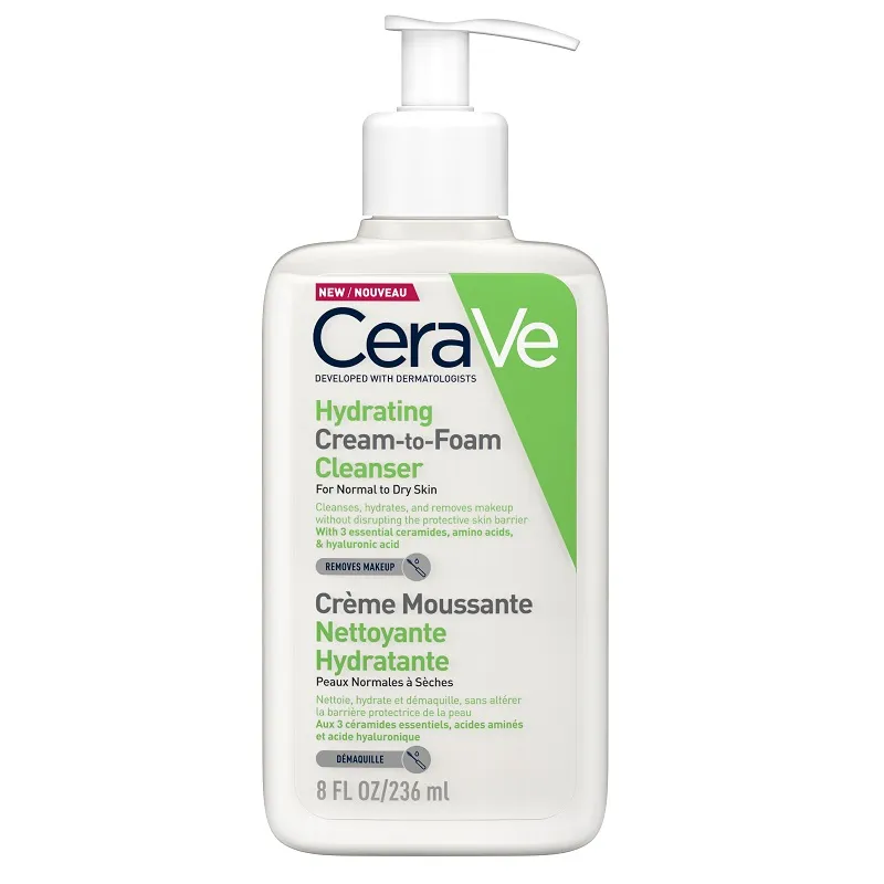 CERAVE CREMA CURATARE SPUMANTA HIDRATANTA 236ML