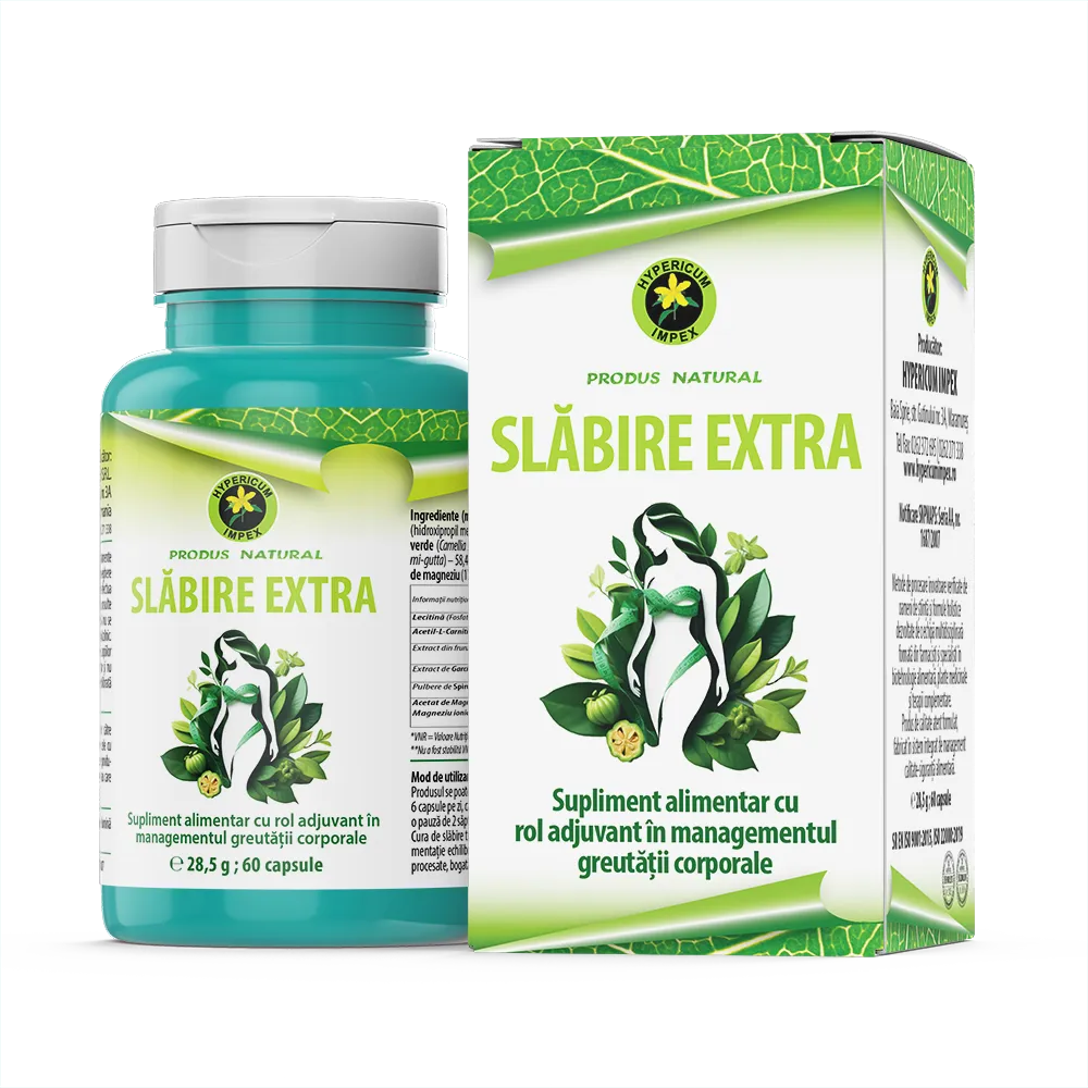 Capsule slabire extra, 60 capsule, Hypericum