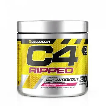 Formula pre-workout cu aroma de limonada cu zmeura C4 Ripped, 180g, Cellucor