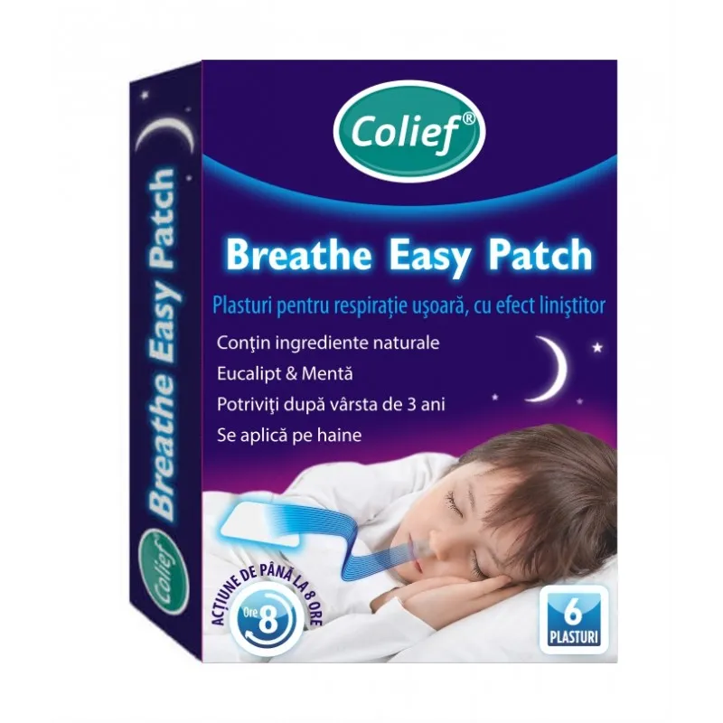 COLIEF PLASTURI RESPIRATIE USOARA   X6 PLASTURI