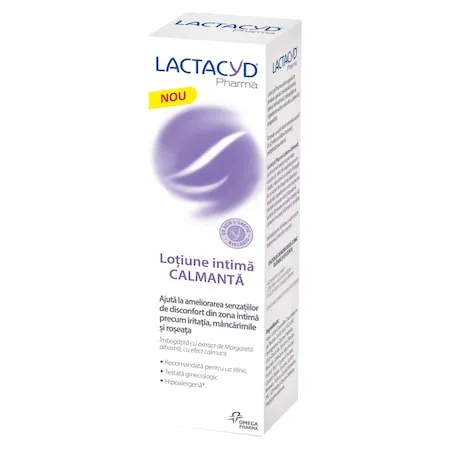 LACTACYD LOTIUNE IGIENA INTIMA CALMANTA 250ML + 1 PACHET LACTACYD SERVETELE UMEDE CADOU