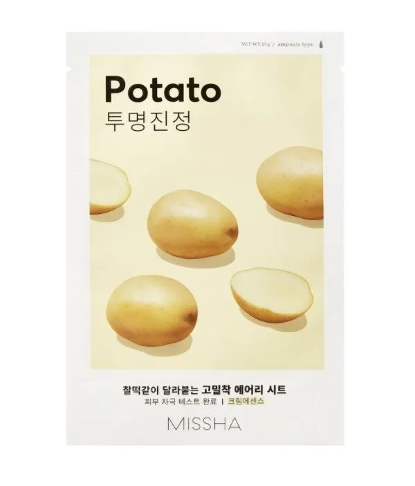 Masca luminozitate cu extract de Cartofi 19g (Missha)