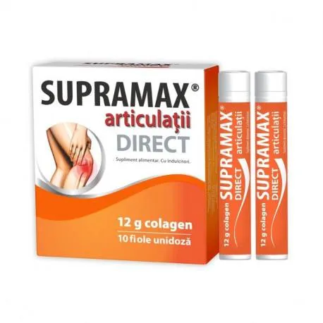 Supramax Articulatii Direct 12 g colagen, 10 fiole