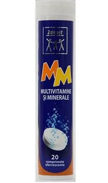 Multivitamine si minerale , 20 comprimate efervescente , Zdrovit