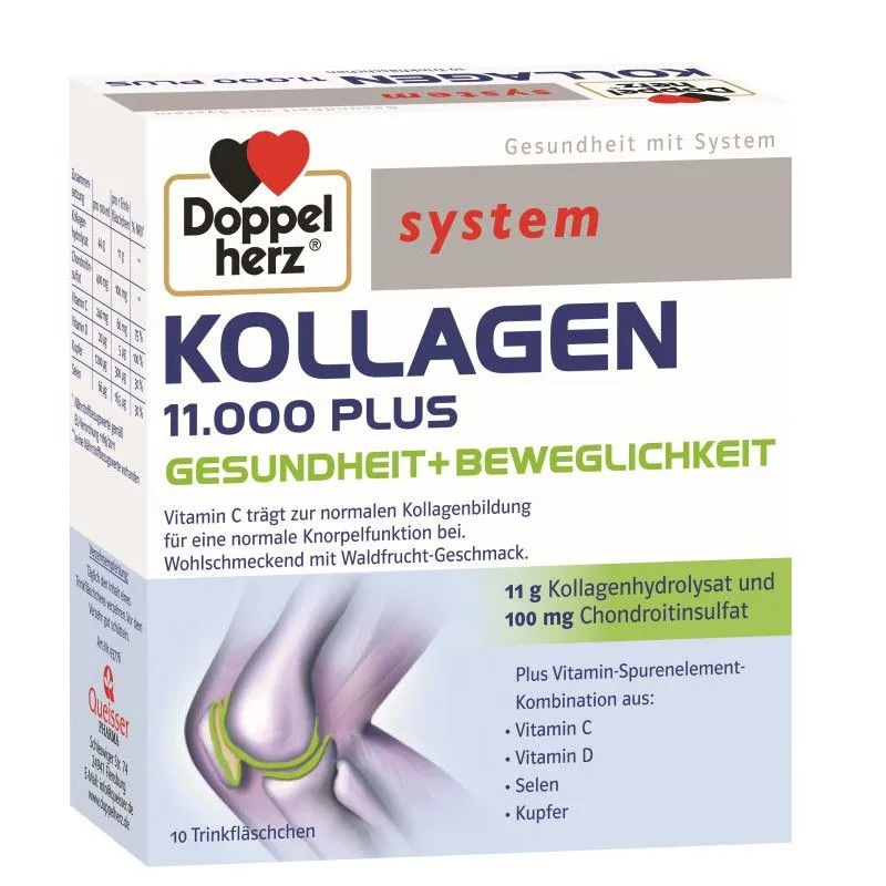 Kollagen 11000 Plus, 10 flacoane, Doppelherz