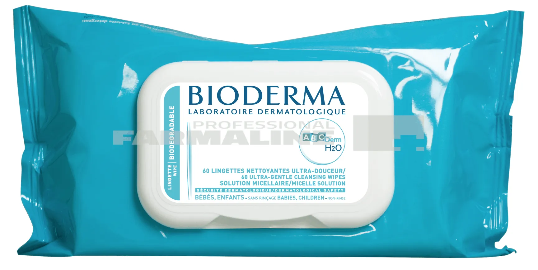 Bioderma Abcderm H2O Servetele umede 60 bucati
