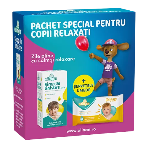 Alinan Sirop de linistire 150ml + serv umede 56 buc, FITERMAN