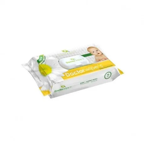 Dr. Wipes Servetele umede JUMBO MUSETEL pentru copii, cu capac , 72 bucati