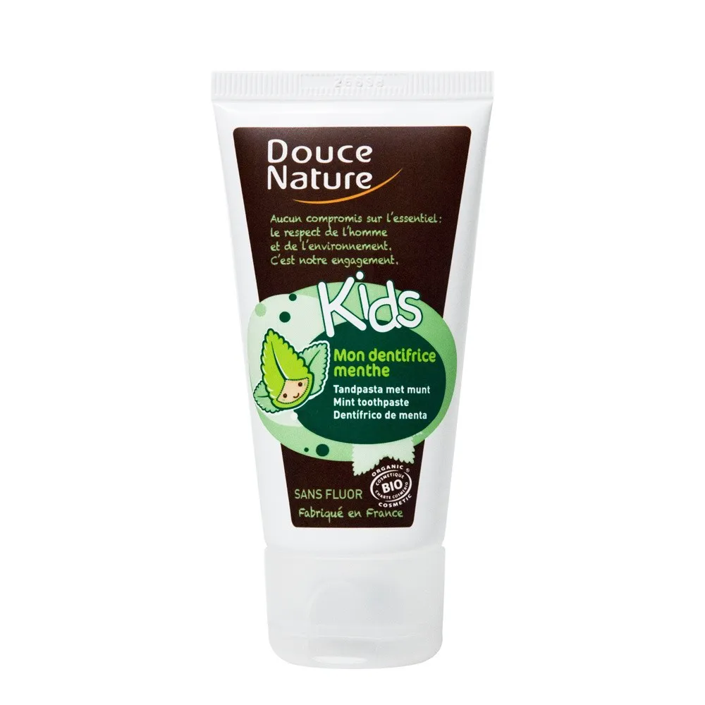 Pasta de dinti cu menta pentru copii (50ml), Douce Nature