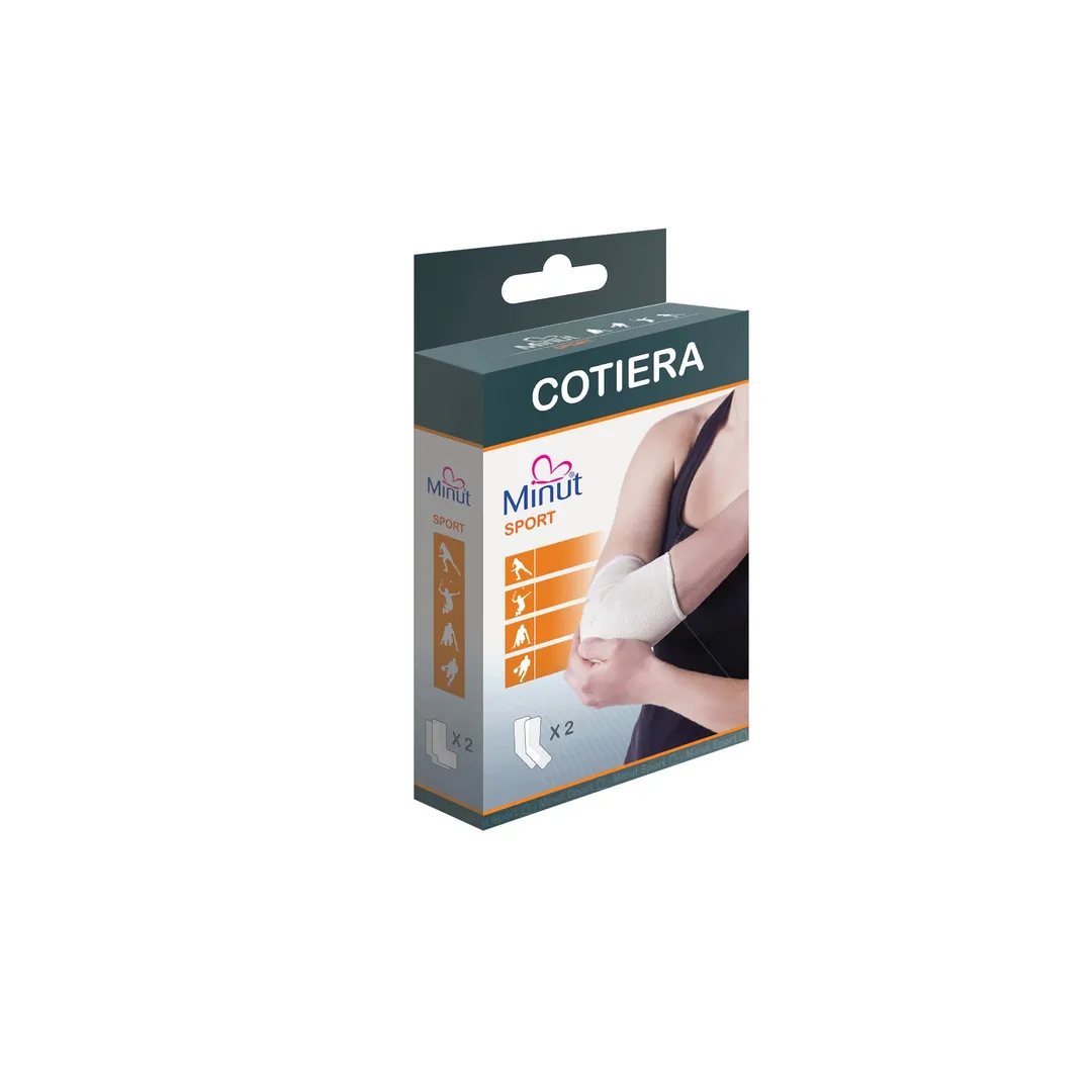 Cotiera elastica Minut, 2 bucati, marime L