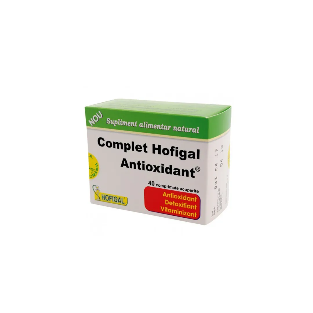 Complet antioxidant, 40 comprimate, Hofigal