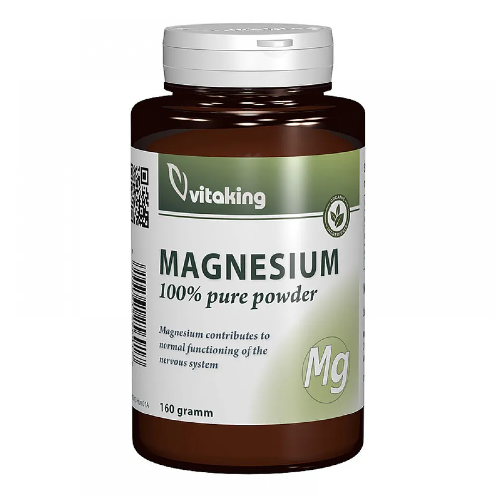 Pulbere de citrat de magneziu (160 grame), Vitaking