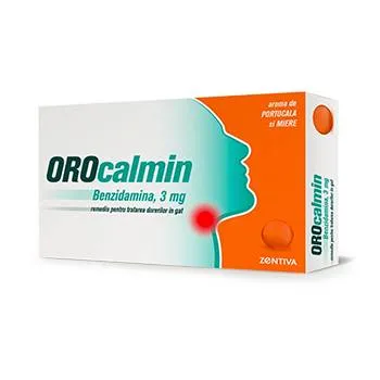 Orocalmin 3mg cu aroma de portocala si miere, 20 pastile, Zentiva