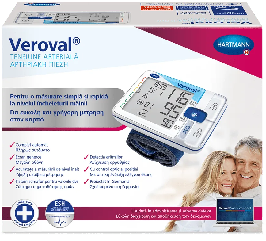 Hartmann Veroval Tensiometru de incheietura
