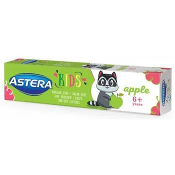 Pasta de dinti pentru copii cu aroma de mar 6 ani+, 50ml, Astera