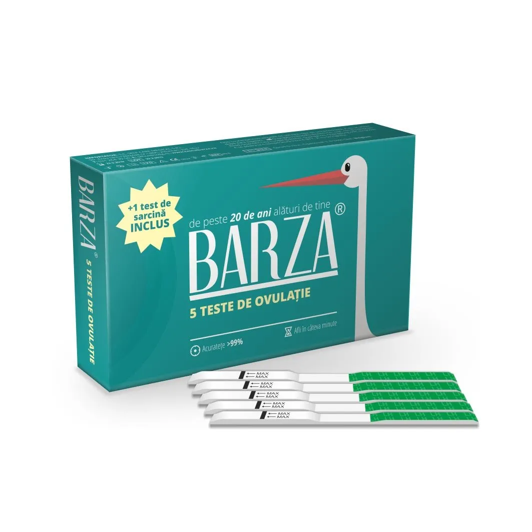 Barza Test Ovulatie 5 bucati + Barza Test Strip 1 bucata
