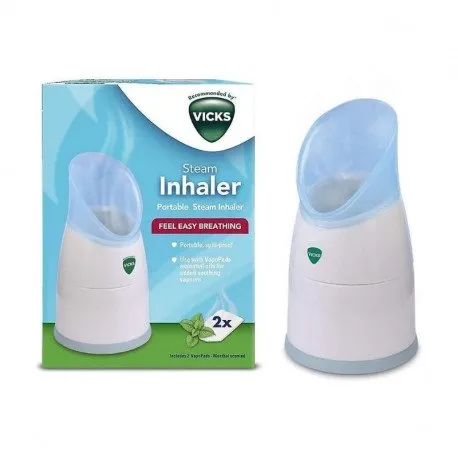 Vicks Inhalator portabil cu aburi cu 2 tablete Menthol, TOW015046